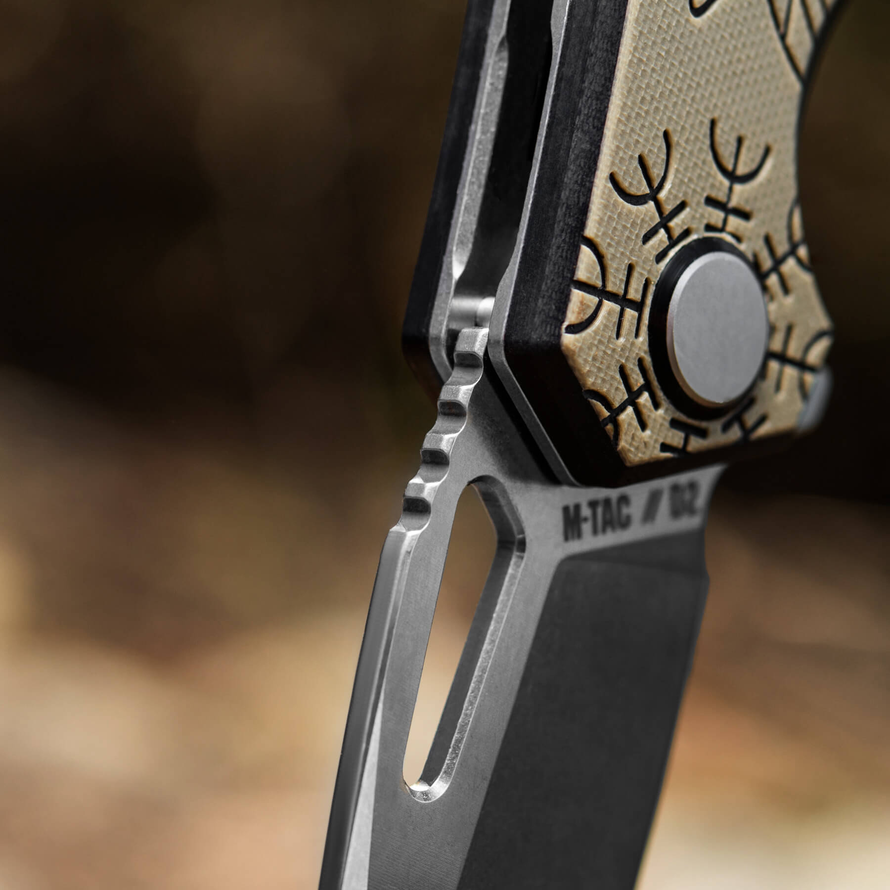 M-Tac ніж складний Type 12 Scandinavian Stonewash Black/Sand M-Tac ніж складний Type 12 Scandinavian Stonewash Black/Sand - Зображення 16