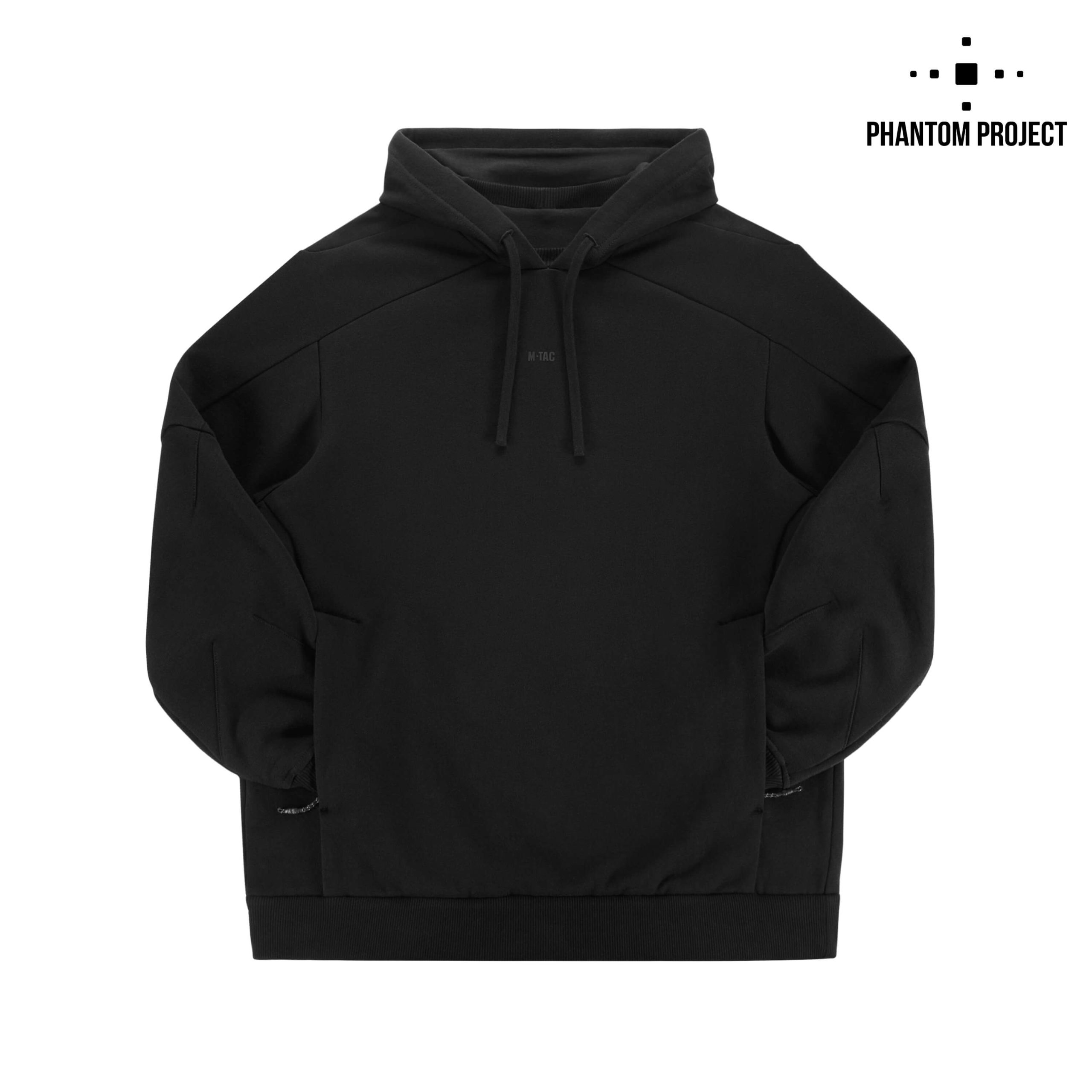 Phantom Project/M-Tac кофта Hoodie Semi-raglan Washed Cotton Black Phantom Project/M-Tac кофта Hoodie Semi-raglan Washed Cotton Black — изображение 4