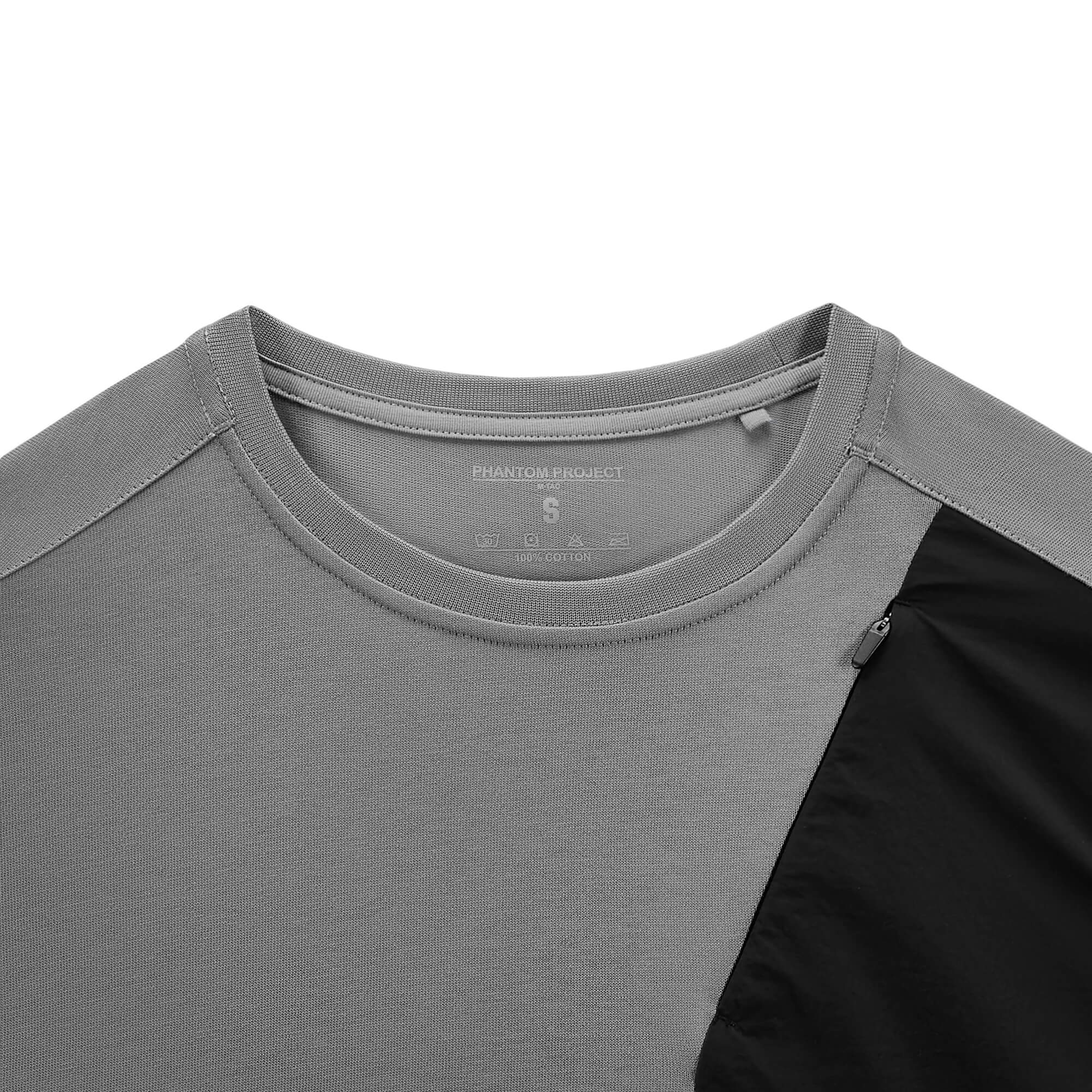 Phantom Project/M-Tac футболка Long Zipper combo Cotton Nylon Light Grey Phantom Project/M-Tac футболка Long Zipper combo Cotton Nylon Light Grey - Зображення 5