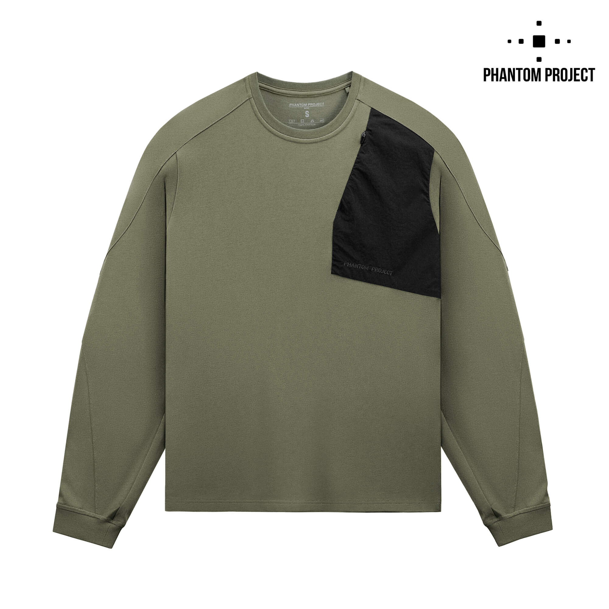 Phantom Project/M-Tac футболка Long Zipper combo Cotton Nylon Light Olive Phantom Project/M-Tac футболка Long Zipper combo Cotton Nylon Light Olive