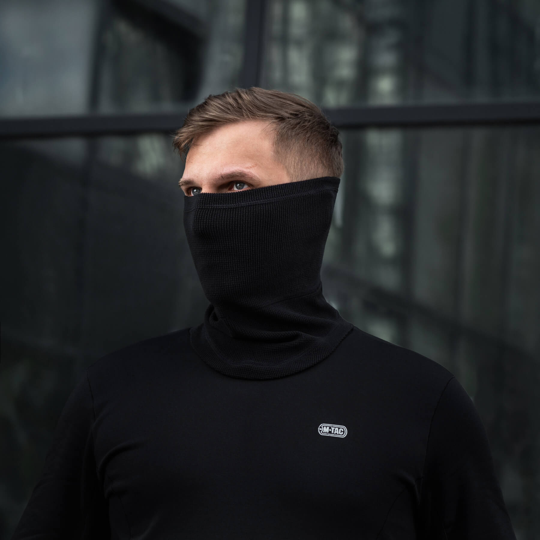 M-Tac шарф-труба анатомічний мікрофліс ріп-стоп Black M-Tac шарф-труба анатомічний мікрофліс ріп-стоп Black - Зображення 5