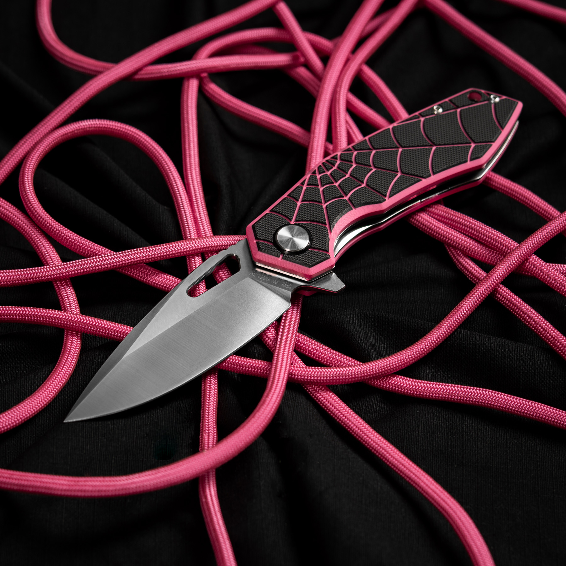 M-Tac ніж складний Type 12 Spider Web Black/Pink/Steel M-Tac ніж складний Type 12 Spider Web Black/Pink/Steel - Зображення 16