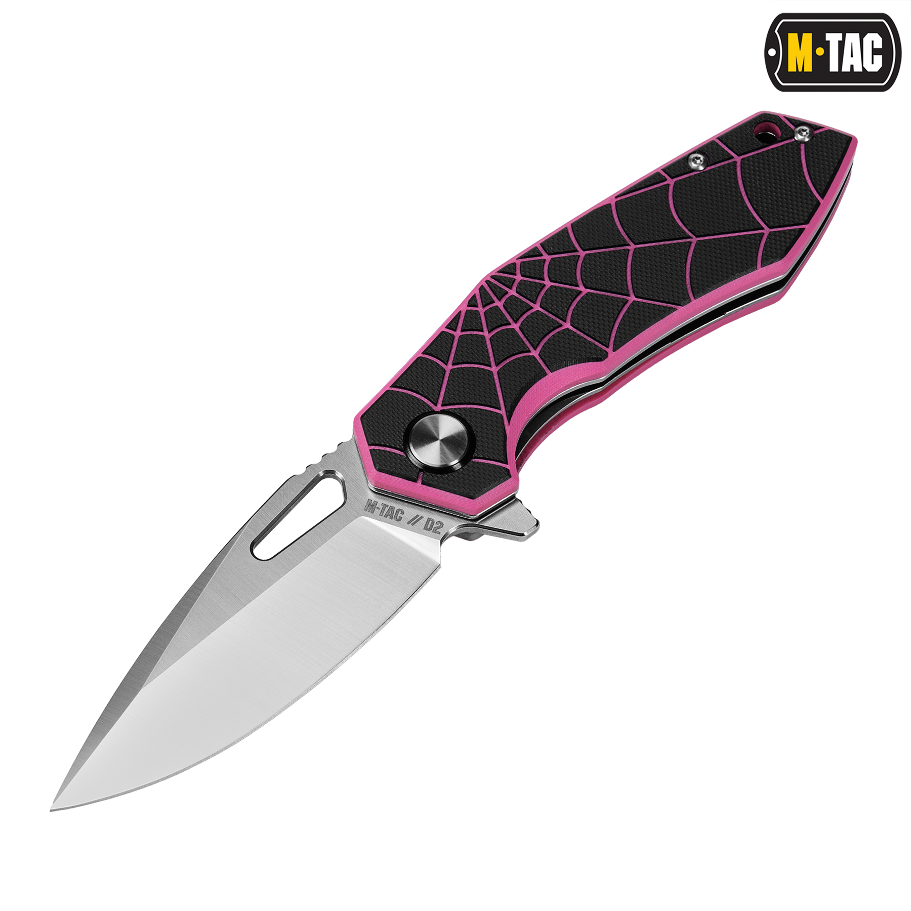 M-Tac ніж складний Type 12 Spider Web Black/Pink/Steel M-Tac ніж складний Type 12 Spider Web Black/Pink/Steel