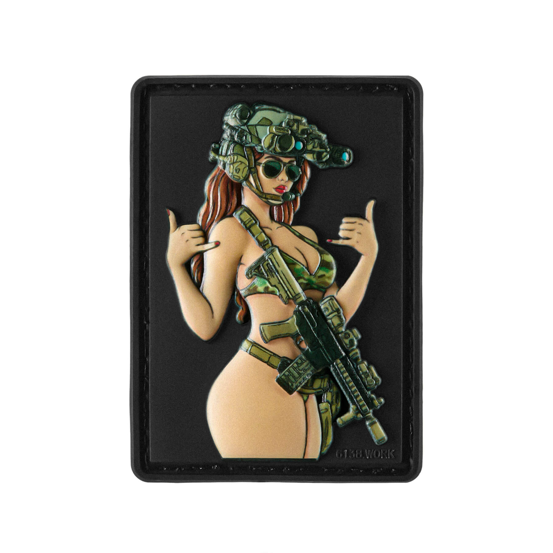 M-Tac нашивка Tactical girl and Shak PVC M-Tac нашивка Tactical girl and Shak PVC