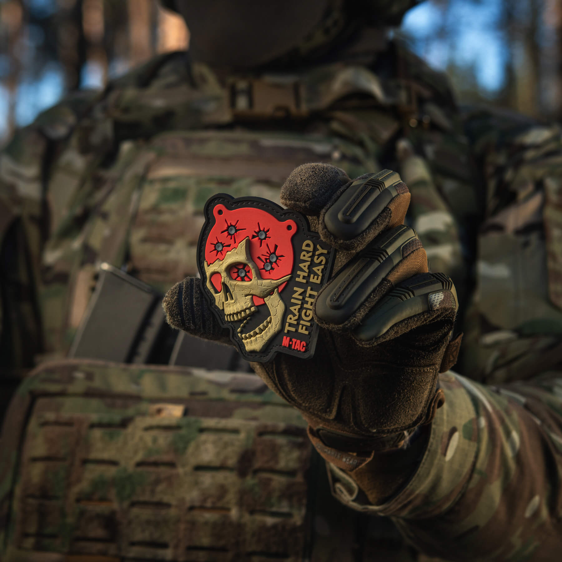 M-Tac нашивка Train Hard Fight Easy PVC Black/Red M-Tac нашивка Train Hard Fight Easy PVC Black/Red - Зображення 11