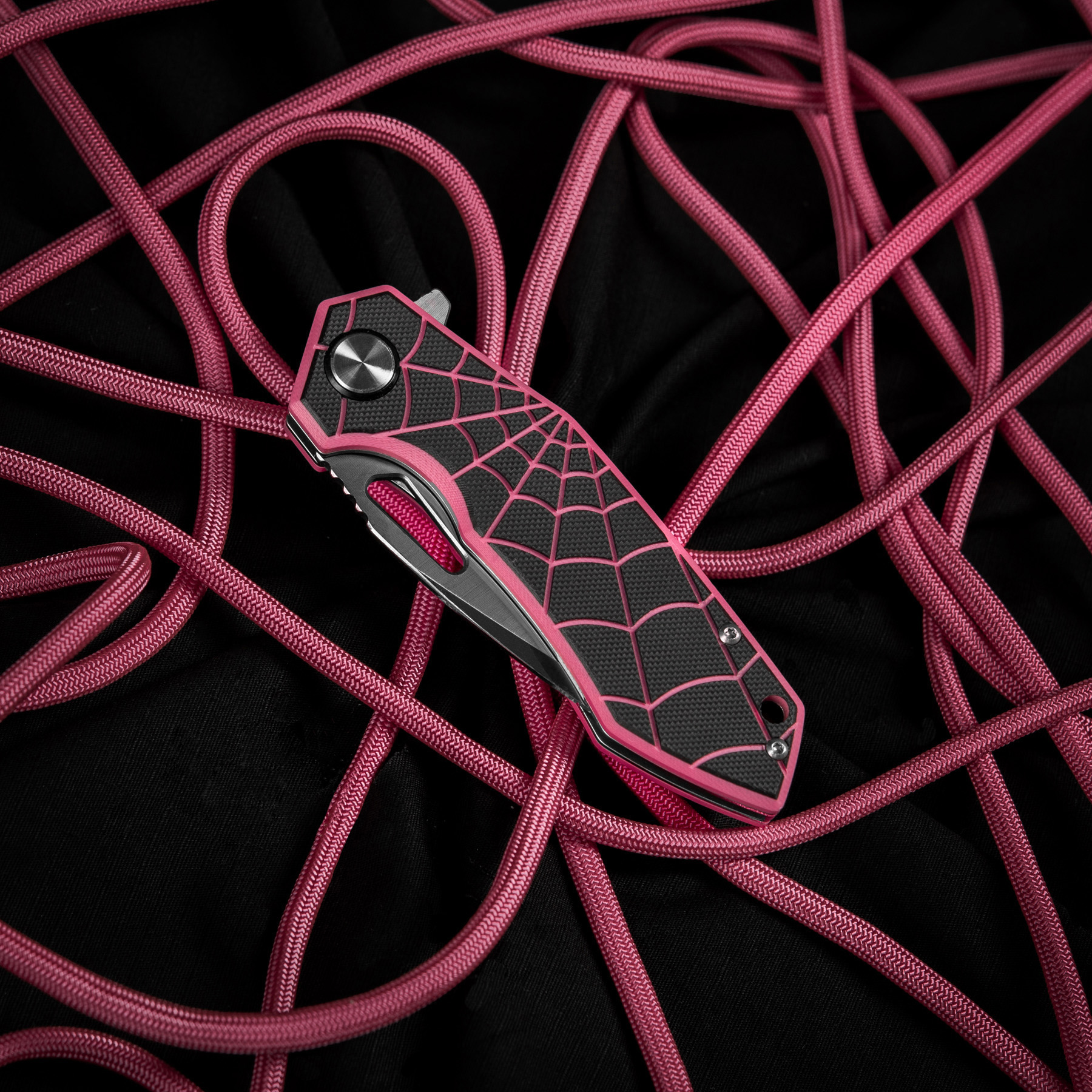 M-Tac ніж складний Type 12 Spider Web Black/Pink/Steel M-Tac ніж складний Type 12 Spider Web Black/Pink/Steel - Зображення 11