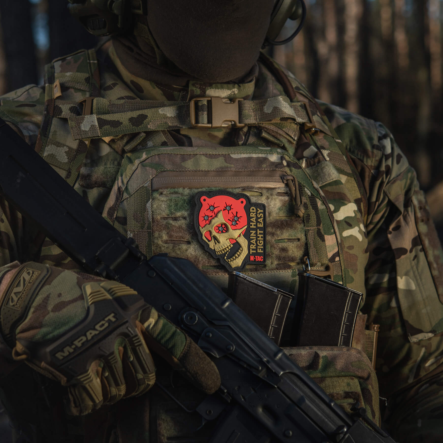 M-Tac нашивка Train Hard Fight Easy PVC Black/Red M-Tac нашивка Train Hard Fight Easy PVC Black/Red - Зображення 8