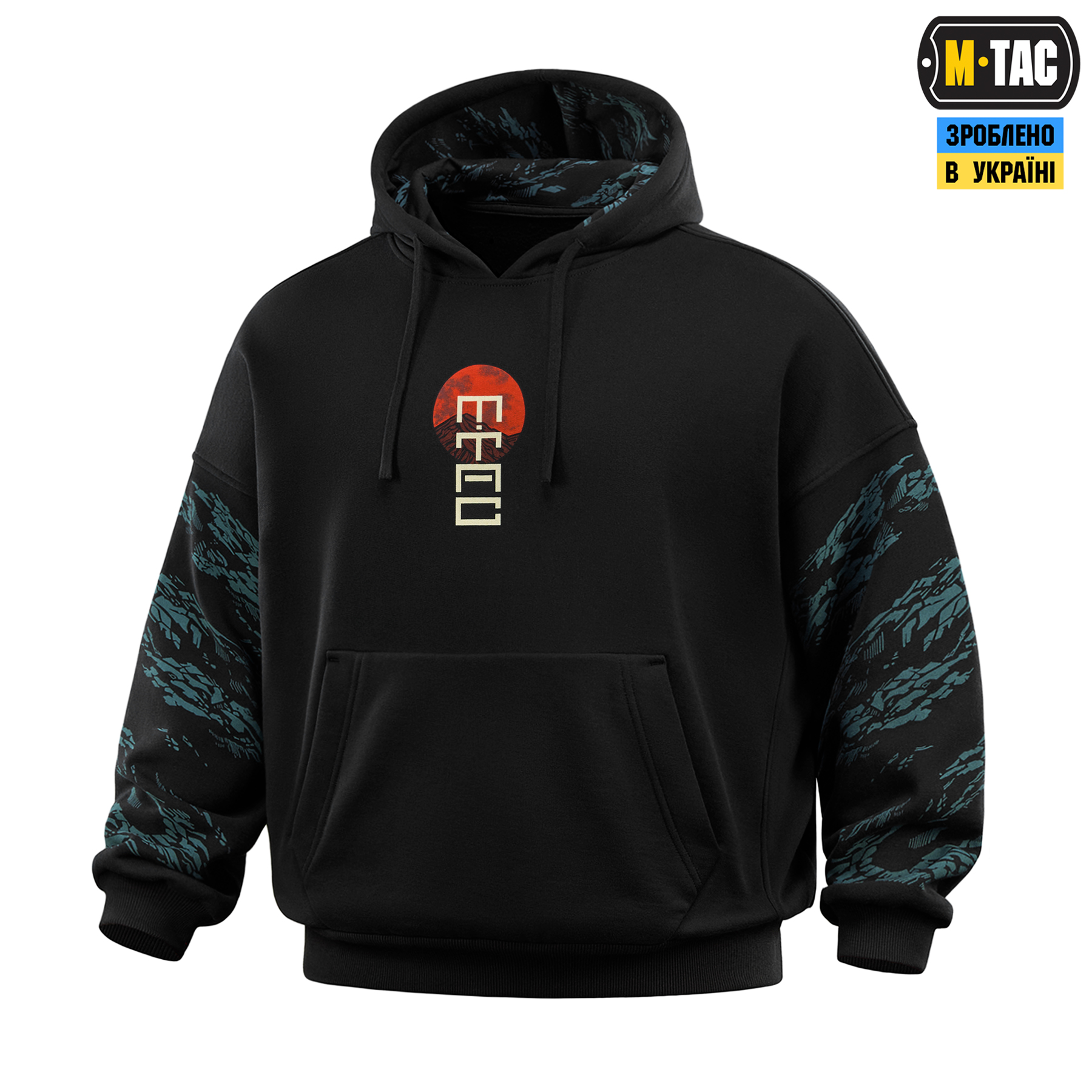 M-Tac кофта Hoodie Two samurai Oversize Cotton Hard Black M-Tac кофта Hoodie Two samurai Oversize Cotton Hard Black — изображение 2