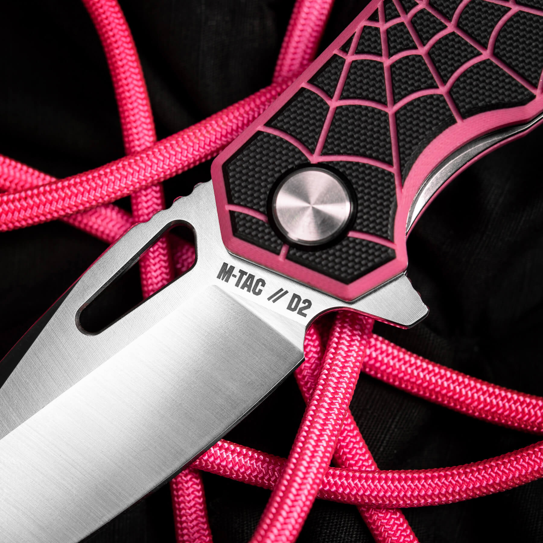 M-Tac ніж складний Type 12 Spider Web Black/Pink/Steel M-Tac ніж складний Type 12 Spider Web Black/Pink/Steel - Зображення 17