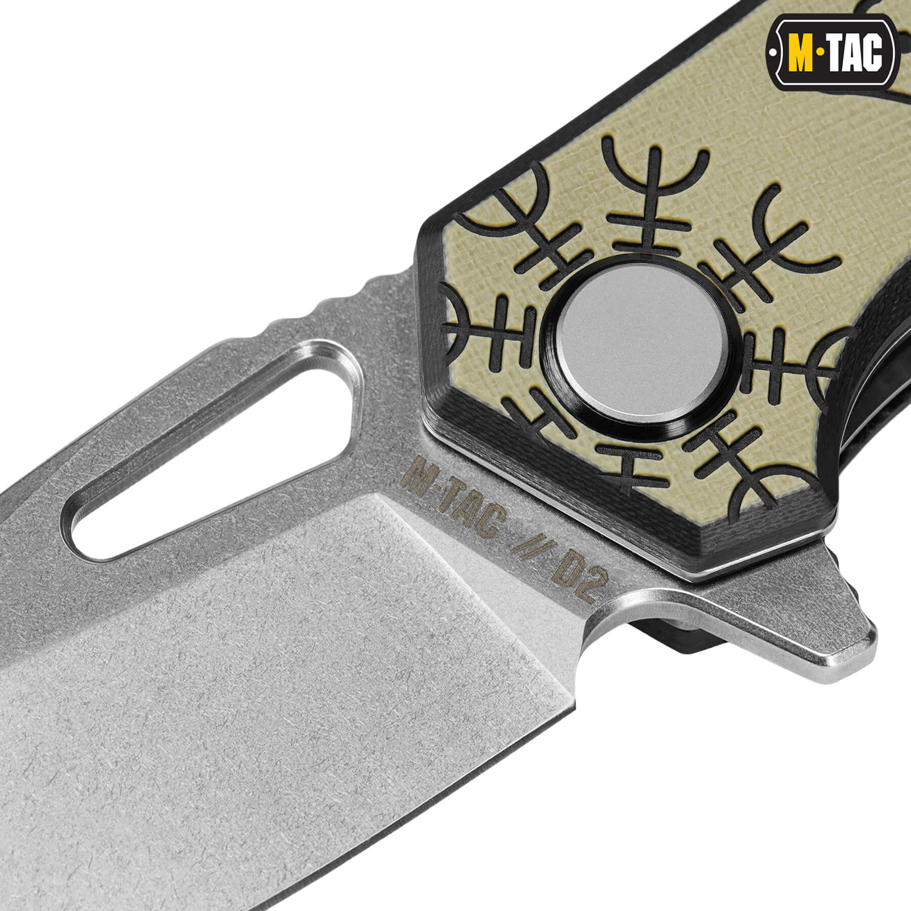 M-Tac ніж складний Type 12 Scandinavian Stonewash Black/Sand M-Tac ніж складний Type 12 Scandinavian Stonewash Black/Sand - Зображення 7