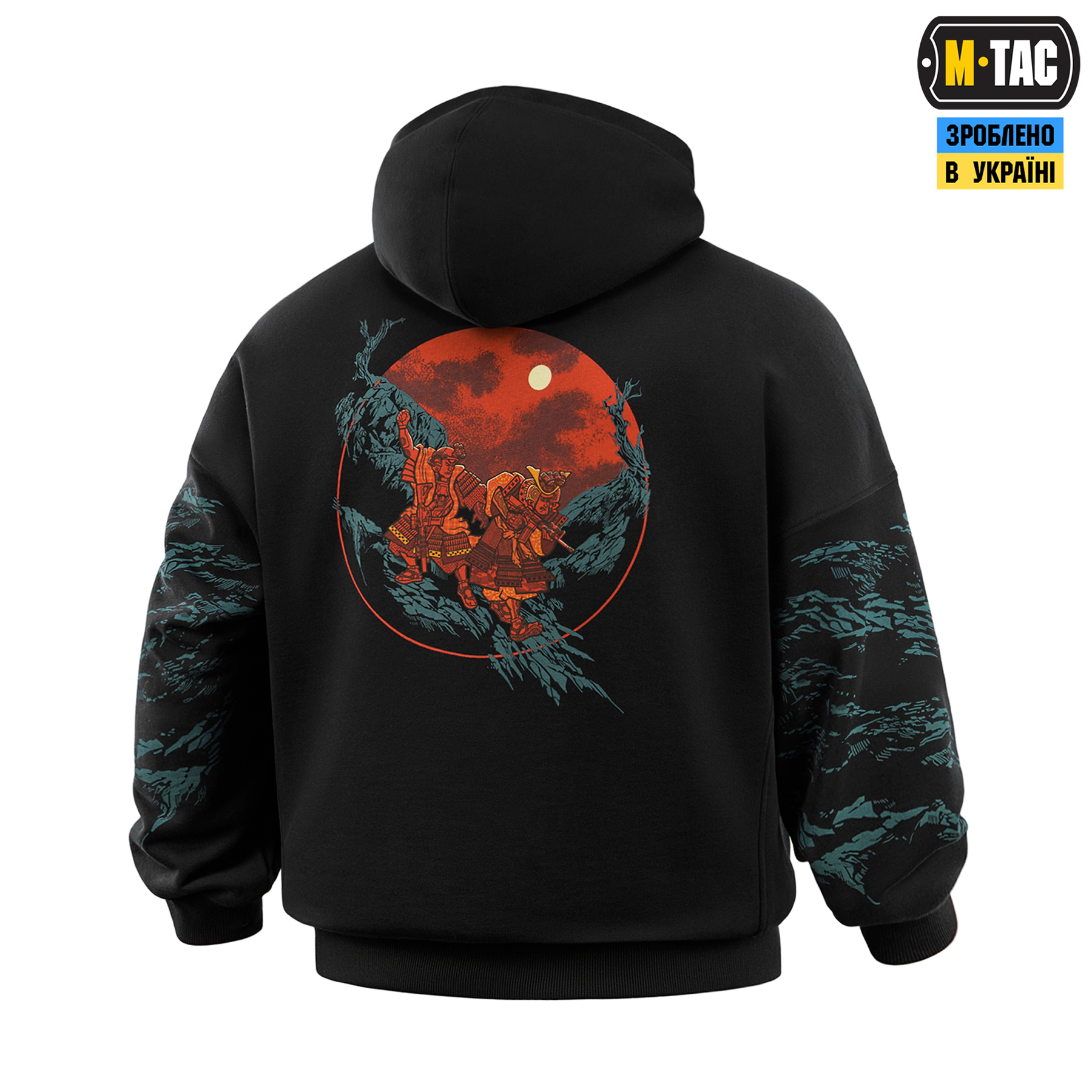 M-Tac кофта Hoodie Two samurai Oversize Cotton Hard Black M-Tac кофта Hoodie Two samurai Oversize Cotton Hard Black — изображение 5